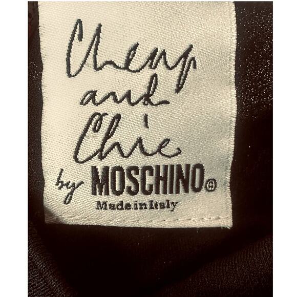 Cheap & Chic Moschino Black Sleeveless Fitted Sheath Dress Women's Size XS/S - Picture 4 of 4